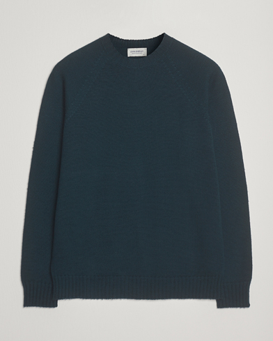 John Smedley Denver Extra Fine Merino Crew Neck Richardson Green – Grøn