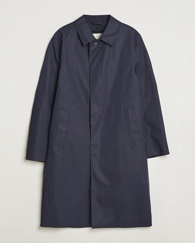 Mackintosh Dunkeld Car Coat Navy – Blå