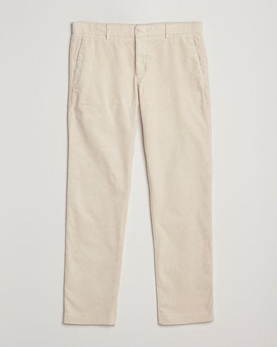 NN07 Theo Regular Fit Corduroy Chinos Ivory – Hvid