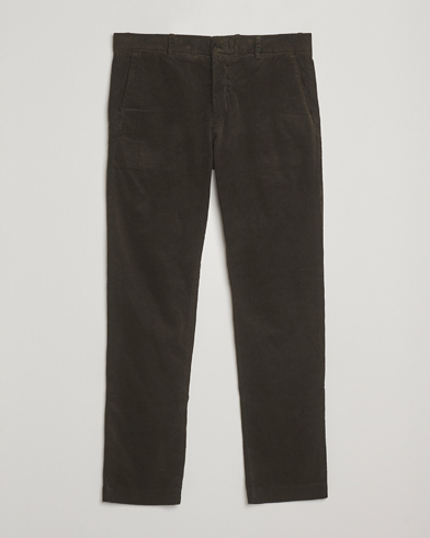 Herre | NN07 | NN07 Theo Regular Fit Corduroy Chinos Dark Army