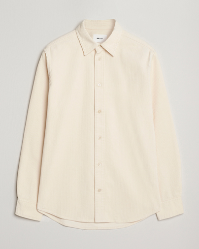 NN07 Colby Corduroy Overshirt Ivory – Hvid
