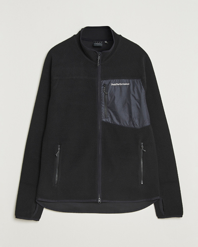 Peak Performance Pile Full Zip Black – Sort