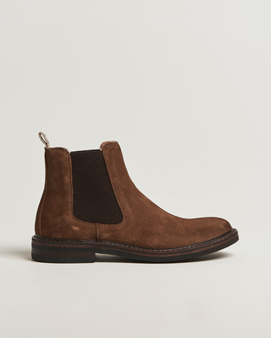 Astorflex Bitflex Dainite Chelsea Boot Dark Khaki Suede – Brun