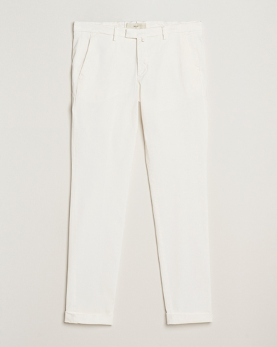 Briglia 1949 Slim Fit Cotton Stretch Chino Off White – Hvid