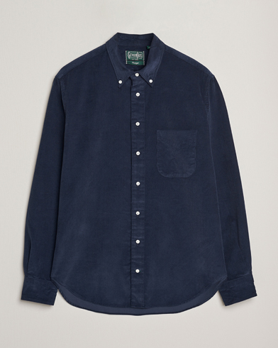 Herre | Gitman Vintage | Gitman Vintage Corduroy Button Down Shirt Navy