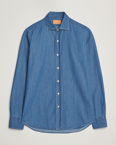 Herre | Grigio | Grigio Denim Shirt Indigo