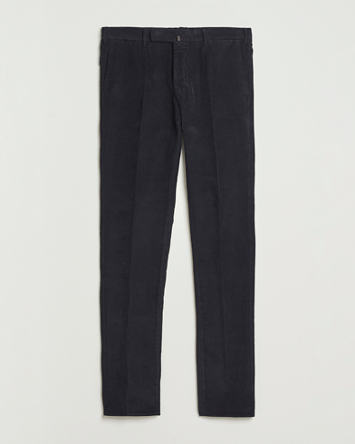 Incotex Slim Fit Baby Corduroy Trousers Navy – Blå