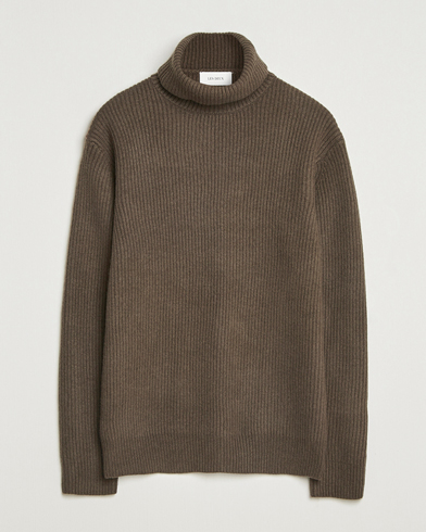 LES DEUX Eddie Wool Rib Rollneck Teak – Brun