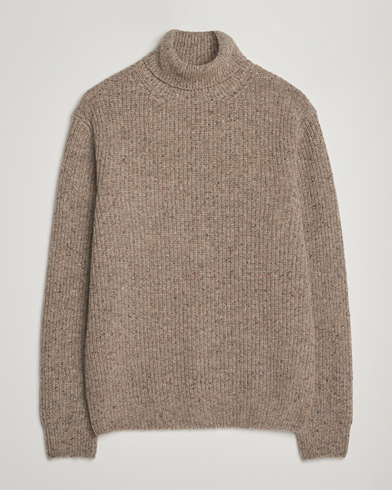 Oscar Jacobson Mika Heavy Merino Rollneck Beige – Beige