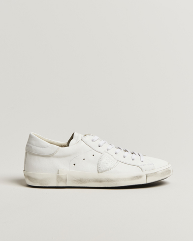 Philippe Model Prsx Low Top Leather Sneakers White – Hvid