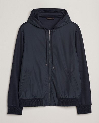 Herre | Zanone | Zanone Full Zip Hybrid Jacket Navy