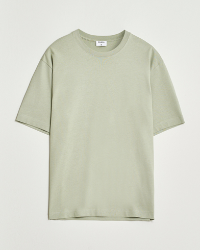 Filippa K Heavy Cotton Crew Neck T-Shirt Faded Green Grey – Grøn