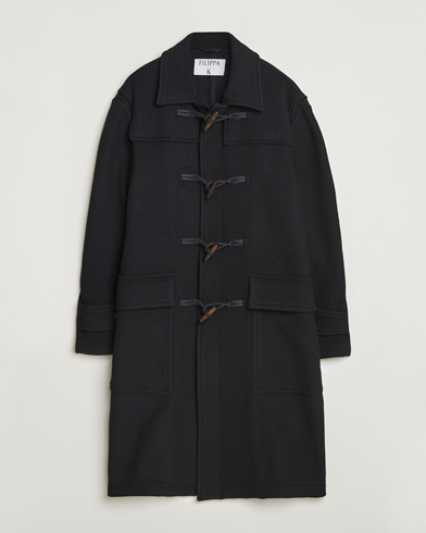 Filippa K Monty Wool Duffle Coat Black – Sort