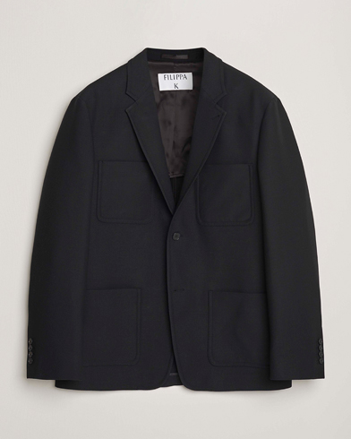 Filippa K Riley Wool Workwear Blazer Black – Sort