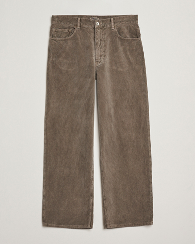 Herre | Auralee | Auralee Dyed Corduroy 5-Pocket Pants Olive