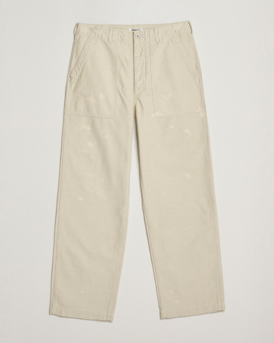 Herre | Auralee | Auralee Bleached Satin Baker Pants Ivory