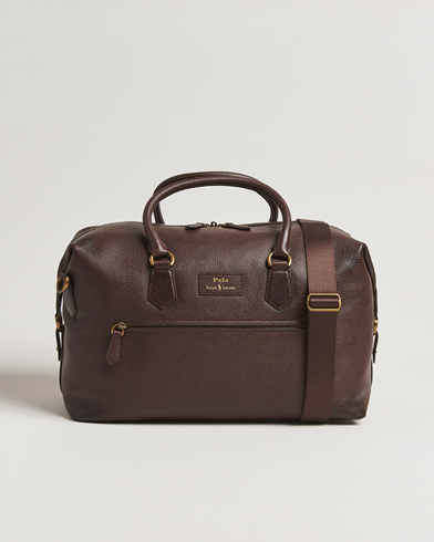 Polo Ralph LaurenPebble Leather Duffle BagDark Brown – Brun