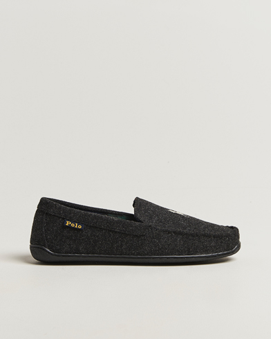 Polo Ralph Lauren Brenan Wool Slipper Black/Cream – Sort