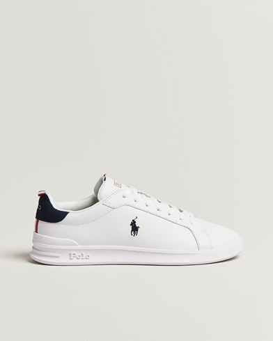 Polo Ralph Lauren Heritage Court Sneakers White/Navy/Red – Hvid