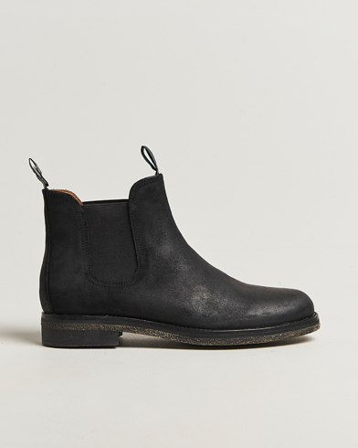 Polo Ralph Lauren Radford Chelsea Boot Black Rough-Out Suede – Sort
