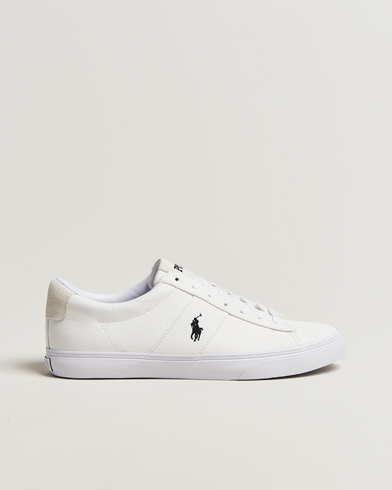 Polo Ralph Lauren Sayer Canvas Sneakers White/Black – Hvid