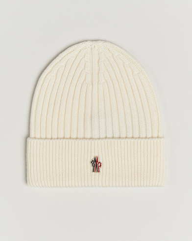 Herre | Moncler Grenoble | Moncler Grenoble Rib Wool Beanie Off White