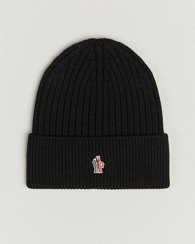 Herre | Moncler Grenoble | Moncler Grenoble Rib Wool Beanie Black
