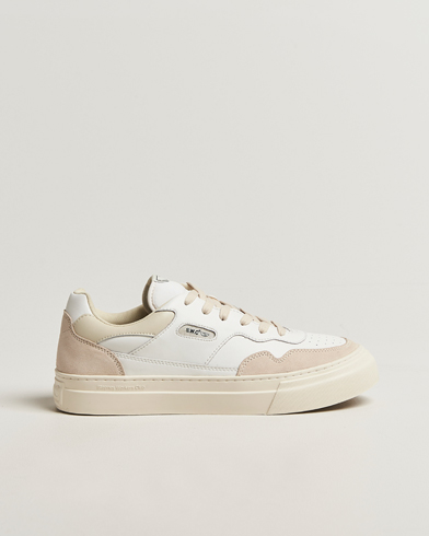 Stepney Workers Club Pearl Leather/Suede Mix Sneaker Spring White – Hvid