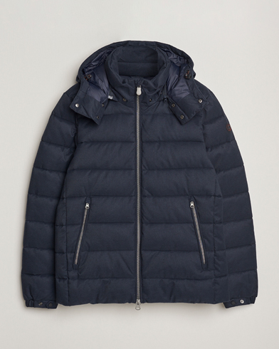 Herre | Save The Duck | Save The Duck Constantin Padded Flannel Jacket Navy Blue Melange