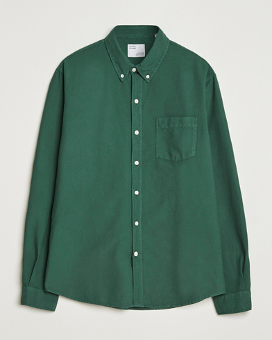 Colorful Standard Classic Organic Oxford Button Down Shirt Emerald Green – Grøn