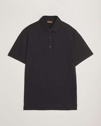 Stenströms Supima Cotton Polo Shirt Black – Sort