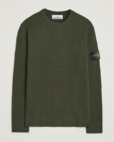 Stone Island Full Rib Crewneck Military Green – Grøn