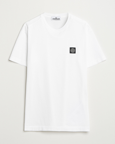 Stone Island Garment Dyed Cotton Jersey T-Shirt White – Hvid