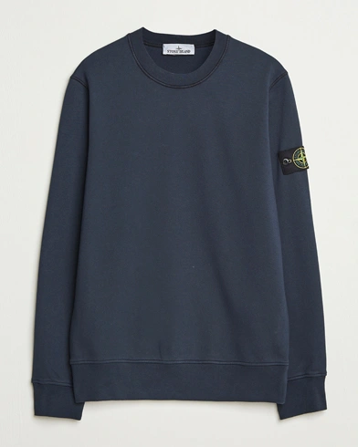 Stone Island Garment Dyed Fleece Sweatshirt Navy – Blå