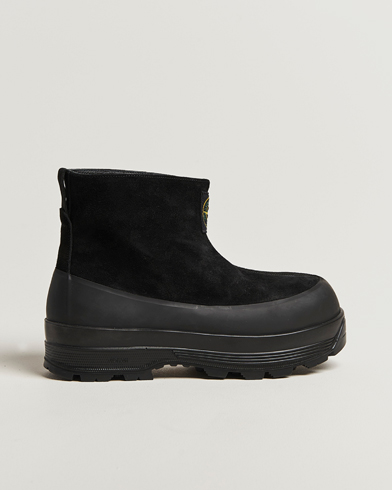 Stone Island Suede Boots Black – Sort