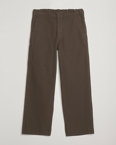 orSlow Wide Fit French Work Pants Coffee Brown – Brun