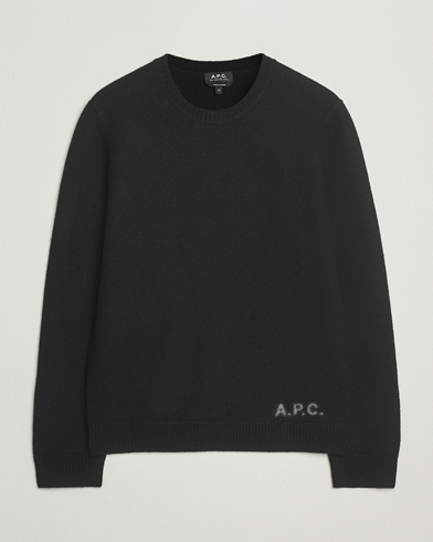 A.P.C. Edward Wool Knitted Sweater Black – Sort