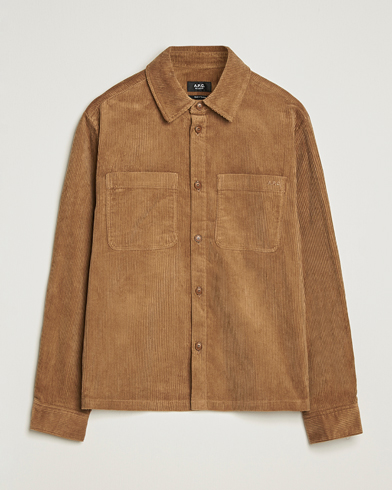 A.P.C. Leon Corduroy Overshirt Brown – Brun