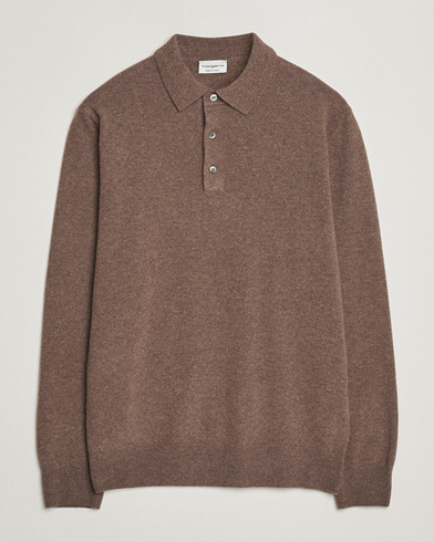 Herre | Morgano | Morgano Wool/Cashmere Polo Brown