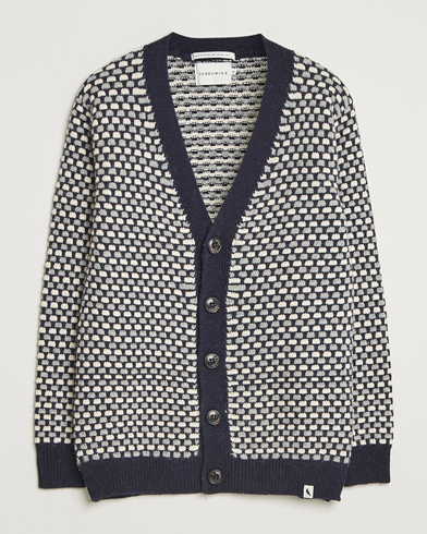 Peregrine Network Merino Cardigan Navy – Blå