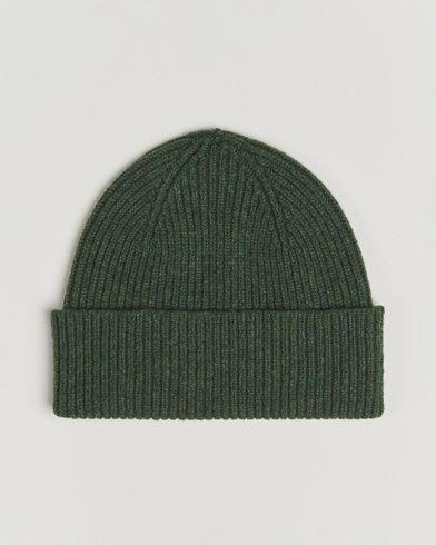 Robert Mackie Clyde Lambswool Beanie Green – Grøn
