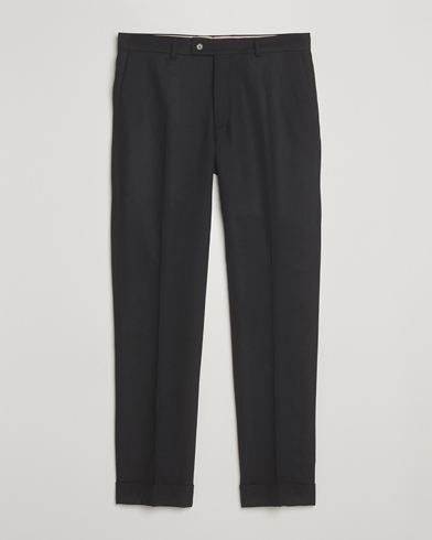 Morris Jack Flannel Trousers Black – Sort