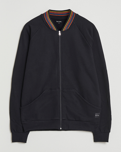 Paul Smith Artist Rib Full Zip Black – Sort