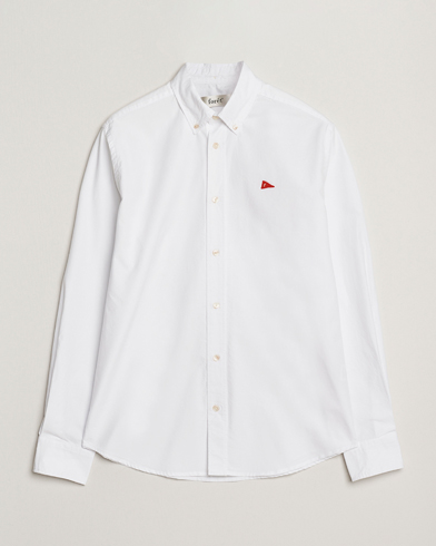 Herre | Forét | Forét Flag Regular Fit Oxford Shirt White