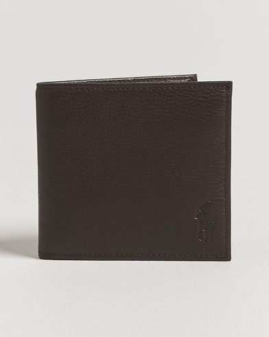 Herre | Polo Ralph Lauren | Polo Ralph Lauren Pebbled Leather Billfold Wallet Brown