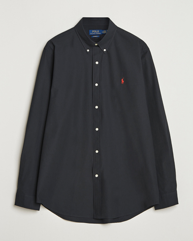 Polo Ralph Lauren Custom Fit Stretch Poplin Shirt Polo Black – Sort