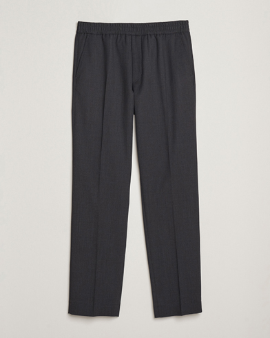 Filippa K Theo Relaxed Wool Trousers Mid Grey – Grå