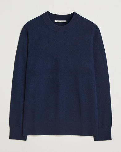 A Day's March Marlow Cashmere Blend Sweater Navy – Blå