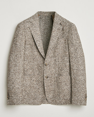 GANT Wool Checked Blazer Seed Melange – Grå