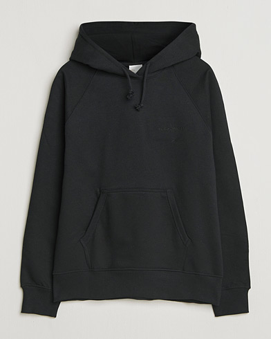 Nudie Jeans Gunde Logo Hoodie Black – Sort